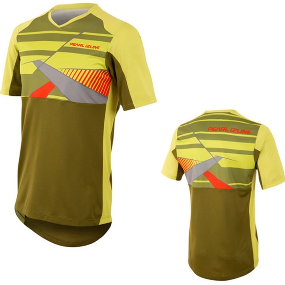 Pearl Izumi Launch Bike MTB Cycling Jersey, Citron/Avocado - Men's Small - Picture 1 of 4